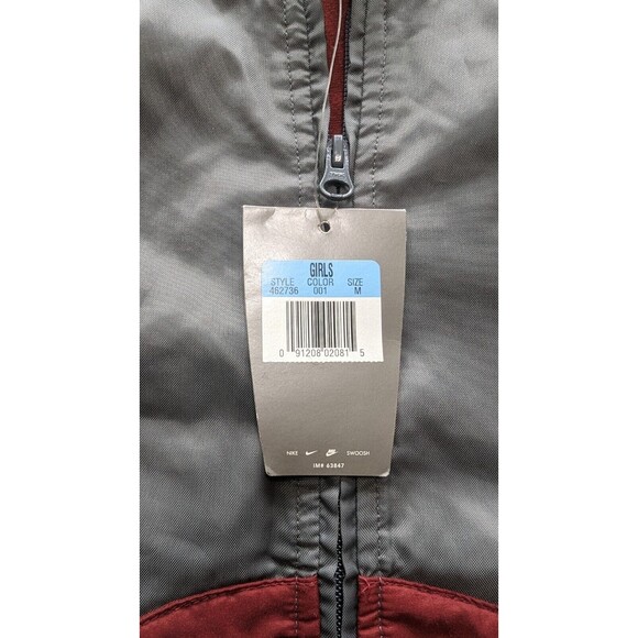 Girls Nike Red/Gray Jacket Size M (10-12) - Picture 7 of 7